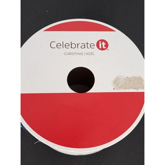 NEW Celebrate it Wired Ribbon Decorated Trees Holiday 2.5"x20' Christmas - Picture 3 of 3